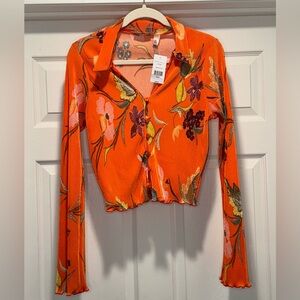 Vibrant Floral Button Down Shirt